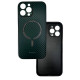 Чохол накладка Paika Carbone Case with Magesafe iPhone 13 Pro Max Зелений