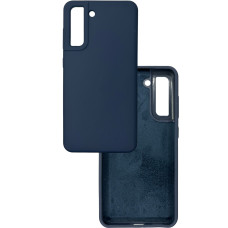 Чохол накладка Silicone Cover Soft Touch ВК Samsung S21 FE Темно-синій