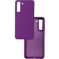 Чохол накладка Silicone Cover Soft Touch ВК Samsung S21 FE Фіолетовий
