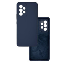Чохол накладка Silicone Cover Soft Touch ЗК Samsung A53 5G Темно-синій