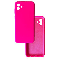 Чехол накладка Silicone Cover Soft Touch ЗК Samsung A04 Фуксия