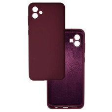 Чехол накладка Silicone Cover Soft Touch ЗК Samsung A04e / M04 Бордовый