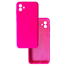 Чехол накладка Silicone Cover Soft Touch ЗК Samsung A04e/M04 Фуксия