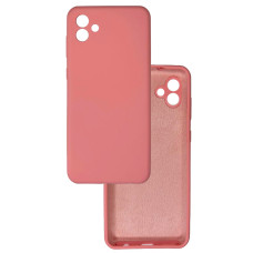 Чехол накладка Silicone Cover Soft Touch ЗК Samsung A04e/M04 Розовый