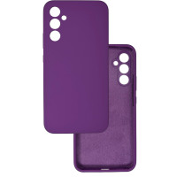 Чехол накладка Silicone Cover Soft Touch ЗК  Samsung A34 5G Фиолетовый
