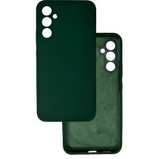 Чохол накладка Silicone Cover Soft Touch ЗК  Samsung A34 5G Темно-зелений