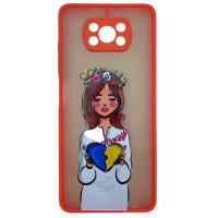 Чехол-накладка Totu Print Ukraine Xiaomi Poco X3 / X3 Pro Красный