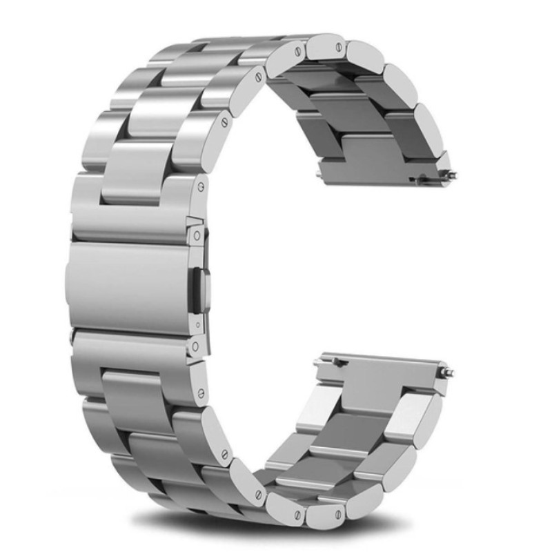 Ремешок Amazfit/Samsung Metall links 20 mm silver
