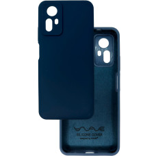 Чехол накладка Silicone Cover Soft Touch ЗК Xiaomi Redmi Note 12S Темно-синий