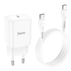 Зарядний пристрій Hoco N27 Innovative 20W (1 Type-C) + Кабель Type-C to Type-C