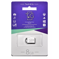 USB Flash T&G TG107 8Gb 2.0 Метал сіра