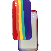 Чохол Silicone Case Xiaomi Redmi 9A Rainbow Червоний
