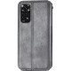 Чехол книжка кожаный Cubic Xiaomi Redmi Note 11/11s 4G / Note 12S Серый