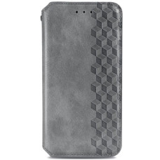 Чехол книжка кожаный Cubic Xiaomi Redmi Note 11/11s 4G / Note 12S Серый
