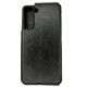 Чехол книжка кожаный Cubic Samsung S21 FE Черный