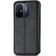 Чехол книжка кожаный Cubic Xiaomi Redmi 12C/11A Черный