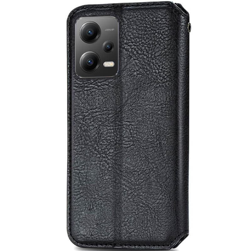 Чохол книжка шкіряний Cubic Xiaomi Redmi Note 12 Pro/Poco X5 Pro/X5 Pro 5G Чорний