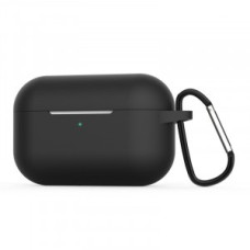 Чехол футляр для наушников AirPods 3 с микрофиброй Черный