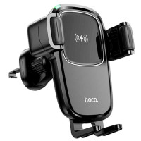 Автодержатель Hoco HW1 беспроводная зарядка 15W (прищепка)