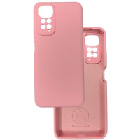 Чехол накладка Silicone Cover Soft Touch ЗК Xiaomi Redmi Note 11 4G Розовый