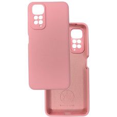 Чехол накладка Silicone Cover Soft Touch ЗК Xiaomi Redmi Note 11 4G Розовый