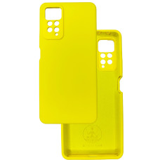 Чехол накладка Silicone Cover Soft Touch ЗК Xiaomi Redmi Note 11 Pro / Note 12 Pro 4G / Poco X4 Pro NFC Желтый