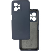 Чехол накладка Silicone Cover Soft Touch ЗК  Xiaomi Redmi Note 12 4G Темно-серый