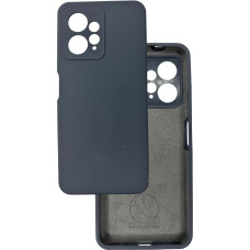 Чехол накладка Silicone Cover Soft Touch ЗК  Xiaomi Redmi Note 12 4G Темно-серый