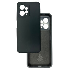 Чехол накладка Silicone Cover Soft Touch ЗК Xiaomi Redmi Note 12 4G Черный
