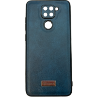 Чехол накладка кожаный Mustang Xiaomi Redmi Note 9 Темно-синий