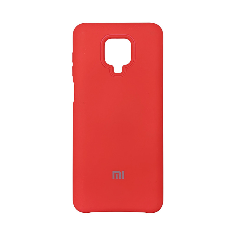 Чехол накладка Silicone Case Xiaomi Redmi Note 9s/Pro/Max Красный