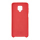 Чехол накладка Silicone Case Xiaomi Redmi Note 9s/Pro/Max Красный
