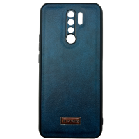 Чохол накладка шкіряна Mustang Xiaomi Redmi 9 Темно-синій