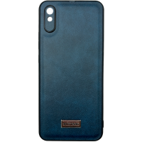 Чохол накладка шкіряна Mustang Xiaomi Redmi 9A Темно-синій