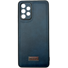 Чехол накладка кожаный Mustang Samsung A32 Темно-синий