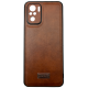 Чохол накладка шкіряний Mustang Xiaomi Redmi Note 10 (4G) / 10S / Poco M5s Коричневий