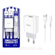 Зарядний пристрій Hoco C81A +Lightning