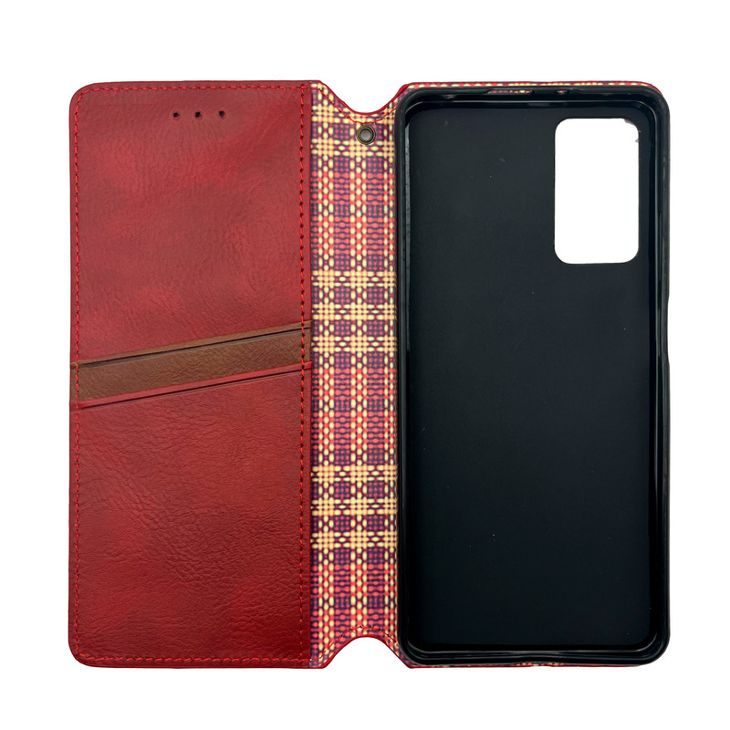 Чехол книжка кожаный Cubic Xiaomi Redmi Note 11 Pro/Poco X4 Pro NFC Красный