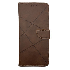 Чехол книжка Business leather Хлястик Xiaomi Redmi 13C / Poco C65 Коричневый