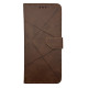 Чехол книжка Business leather Хлястик Xiaomi Redmi 13C / Poco C65 Коричневый