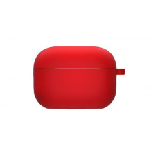 Чехол футляр для наушников AirPods 3 с микрофиброй Красный (Dark Red)