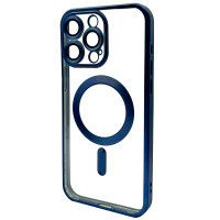 Чохол Shining Case MATTE With MagSafe  c захисними лінзами на камеру iPhone 15 Pro Blue