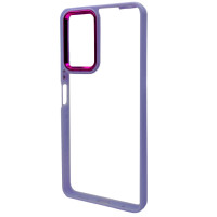 Чохол накладка прозорий ColorFrame Xiaomi Redmi Note 11 / 11s 4G бузковий (2)