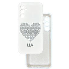 Чохол накладка Silicone Cover Soft Touch Ukraine Samsung A24 / M34 Серце