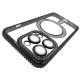 Чехол Diamond With MagSafe c защитными линзами на камеру iPhone 15 Pro черный