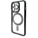 Чехол Diamond With MagSafe c защитными линзами на камеру iPhone 15 Pro черный