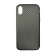 Чехол накладка Carbon Metal Frame iPhone XR серый