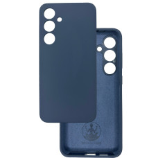 Чохол накладка Silicone Cover Soft Touch ЗК Samsung S24 / S25 темно-синій