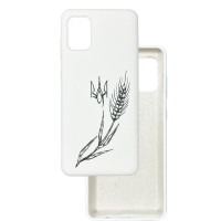 Чохол накладка Silicone Cover Soft Touch Ukraine Samsung A51 Колосок
