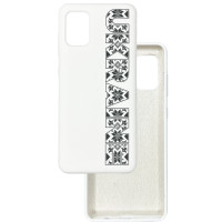 Чохол накладка Silicone Cover Soft Touch Ukraine Samsung A51 Ukraine вишиванка